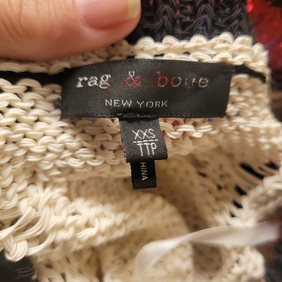 Rag and Bone Deep V Neck School Sweater - Picture 6 of 6